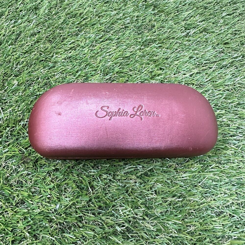 Sophia Loren Champagne Clamshell Glasses Case